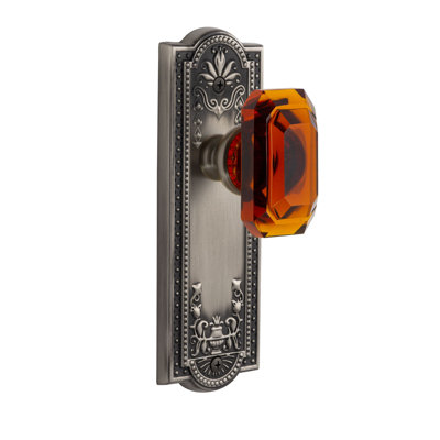 Grandeur Parthénon plaque passage avec bouton de porte en cristal baguette