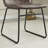 Modern Upholstered Side Chair With Faux Leather Seat And Black Metal Base Set Of 4-2009751729