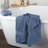 Lavish Home 6 Piece Bathroom Towels Set - 625GSM 100% Cotton Bathroom Essentials with 2 Absorbent Wash Cloths, 2 Hand Cloths, and 2 Bath Towel for Shower, Gym, Dorm and Spa (Light Blue)-19700438