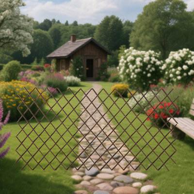 36'' H*72'' W Wood Expanding Trellis