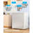 7.0 Cu Ft White Chest Freezer, Deep Freezer With Removable Storage Basket & 7 Level Adjustable Temperature