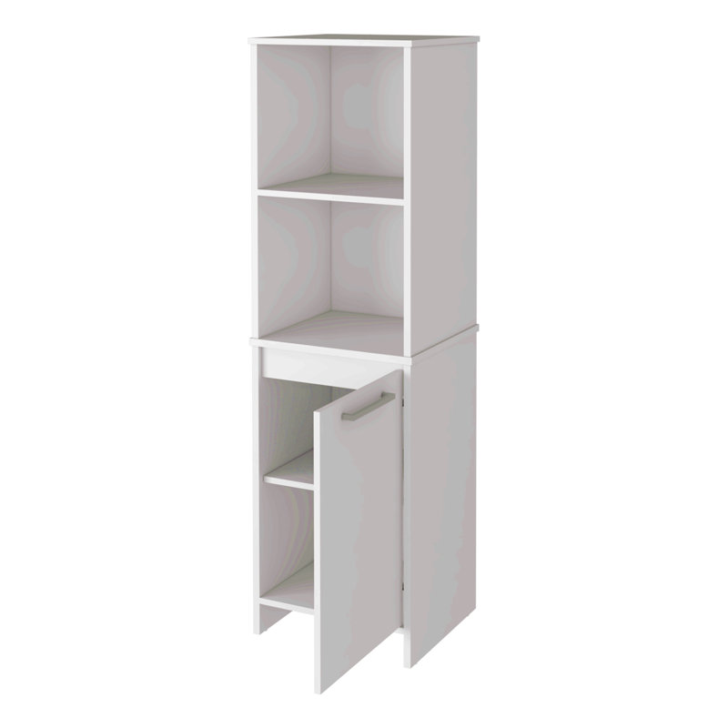 Armoire de garde-manger, armoire à une porte, quatre tablettes