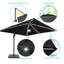 Parasol rectangulaire en porte-à-faux avec base 138 po x 108 po Rozalinda-1299064122