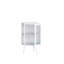 Armoire de salle de bain 22,25 "avec porte en verre trempé et tablettes de rangement pour la salle de bain