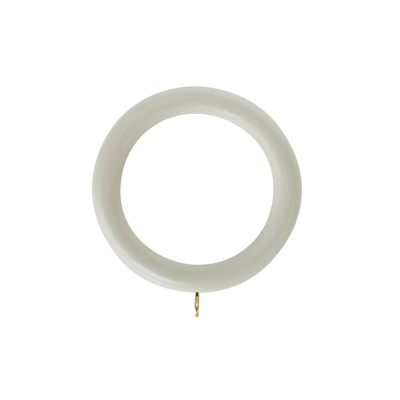 Keswick Wood 5cm Single Curtain Pole, 5cm H x 200cm W x 5cm D, French Grey