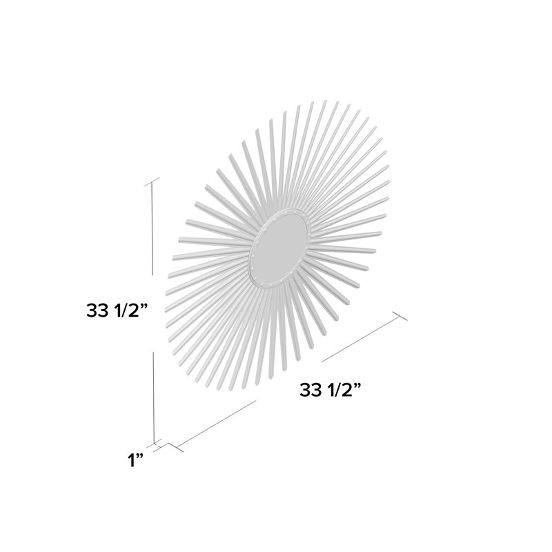 Miroir mural contemporain, Argent