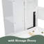 Lit escamotable mural Murphy avec portes de rangement-114248002