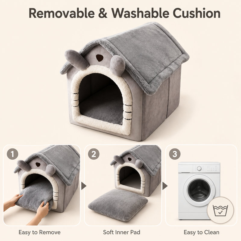 Maison pour animaux Deluxe, L 15,4 po x l 19,3 po