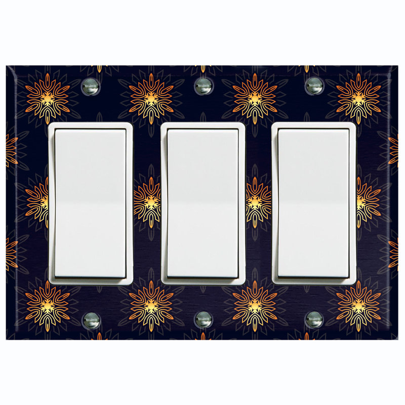 Plaque murale d'interrupteur à bascule Christmas 3-Gang, H 4,5 po x l 4,56 po x P 0,15 po