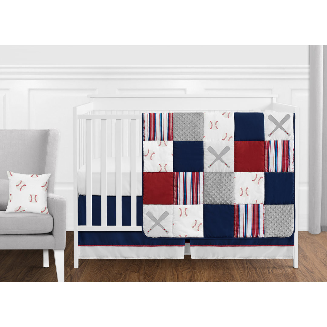 Baseball Patch 11 Piece Crib Bedding Set Sweet Jojo Designs