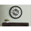 Horloge, 30 po, mécanisme d'engrenage, grande horloge murale, brun, transitionnel