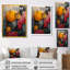 Double Moon Rising Turquoise Gold II - art mural géométrique-218769661-218769652
