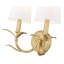 Applique murale 2 lumières feuille d'or 12,25 po Aslin-123223030