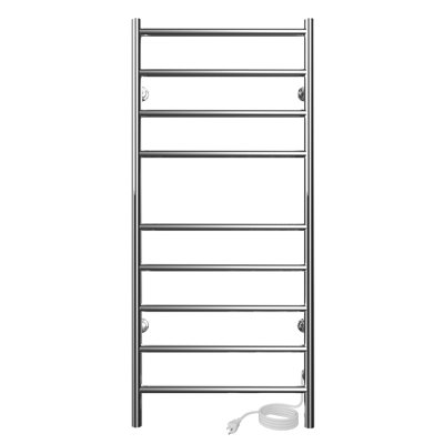 18" x 40" Kontour Linear Steel Wall Mounted Electric Towel Warmer - Chrome, Plug-In 