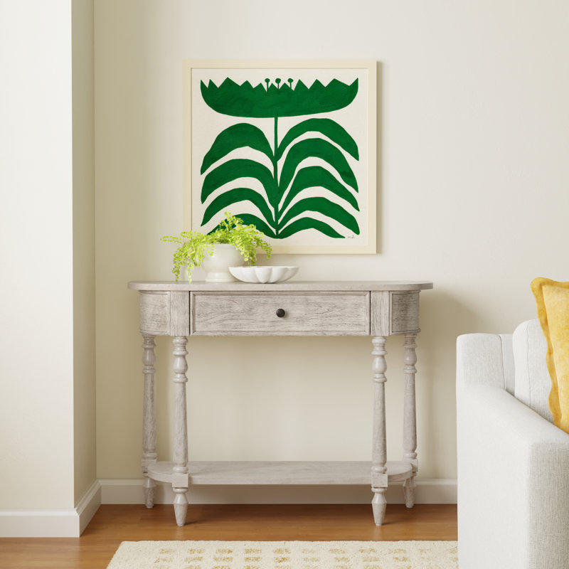 Aberdale 40'' Console Table with Marble Top, Rustic Gray