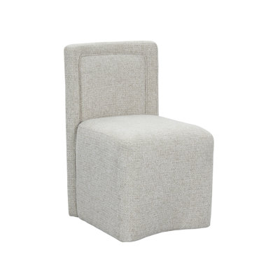 Chaise rembourrée moderne avec roulettes