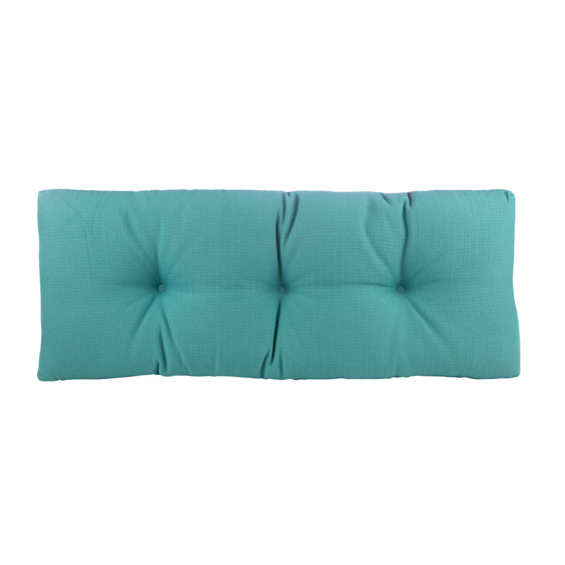 Omega Non-Slip Bench Cushion, Teal, 35" W x 14" D
