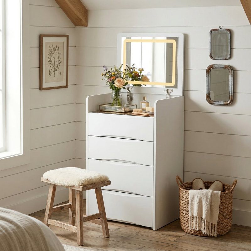 Tabouret de maquillage Brevyn