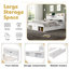 Double (4'6) Standard Bed Frame with Storage Included