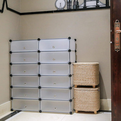 24 Pair Stackable Shoe Storage Box