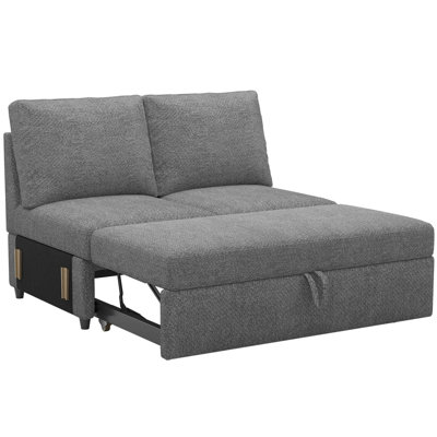 Armless Pullout Sleeper Sofa Module