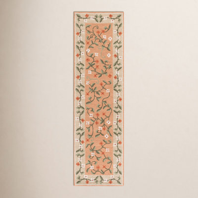 Hand-Tufted Wool Floral Outdoor Rug