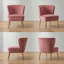 Chaise d'appoint en velours Tru-1276429200