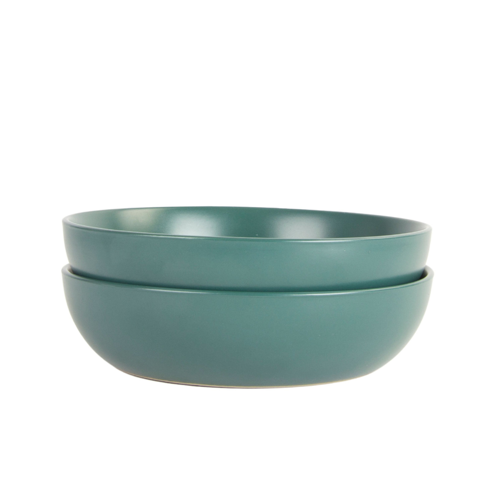 Wazee Matte Serving Bowl, Emerald Green