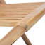Chaise d'appoint de patio en teck Waynetown