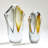 Amber/Grey Glass Table Vase-57567997