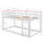 Twin Size Stacked Floor Bunk Bed With Ladder Included-1014622759
