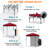 6x4 Canopy Tent, Heavy Duty Pop up Canopy with Sidewall-123292621