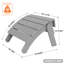 Repose-pieds Hiir Adirondack, repose-pieds pliable extérieur en plastique Adirondack -984344640