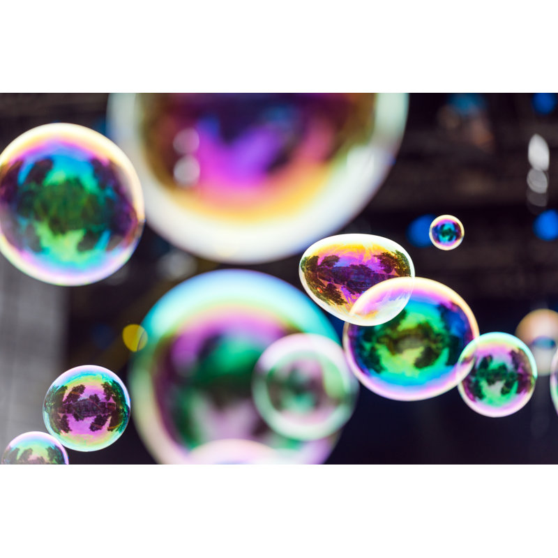 Rainbow Bubble by Pavliha - No Frame Art Prints on Canvas, 51cm H x 76cm W