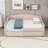 Upholstered Daybed with LED lights and a Twin Size Trundle-655625576-655625572
