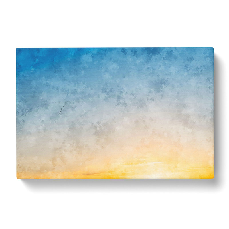 Flock Of Birds Painting - Wrapped Canvas, 40cm H x 60cm W x 3cm D