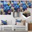 Hortensia bleu jardin enchanteur - hortensia en métal, art mural-54591309