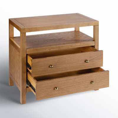 Celine 28" Acacia Nightstand