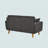 Artina 65'' Square Arm Loveseat-1936660072
