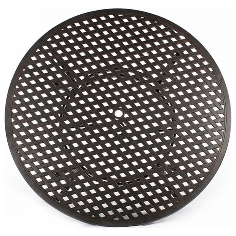 Round Dining Table, Dark Lava Bronze