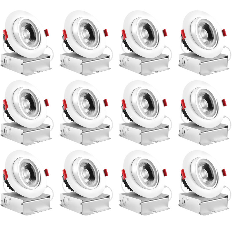 4'' Dimmable Air-Tight IC Rated LED Canless Recessed Lighting Kit
