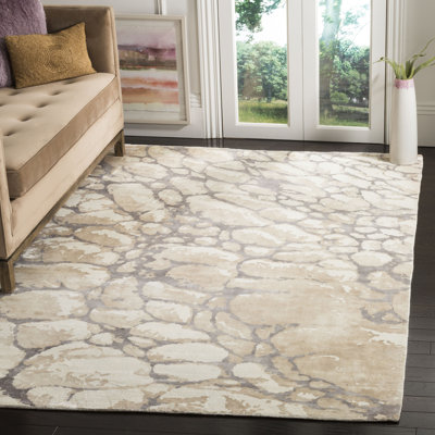 Wynkoop Hand Tufted Grey/Beige Area Rug