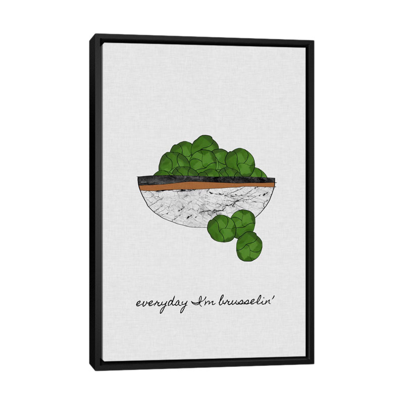 " Everyday I " by Orara Studio, 26" H x 18" W x 1.5" D, Black Framed Canvas, No Matte