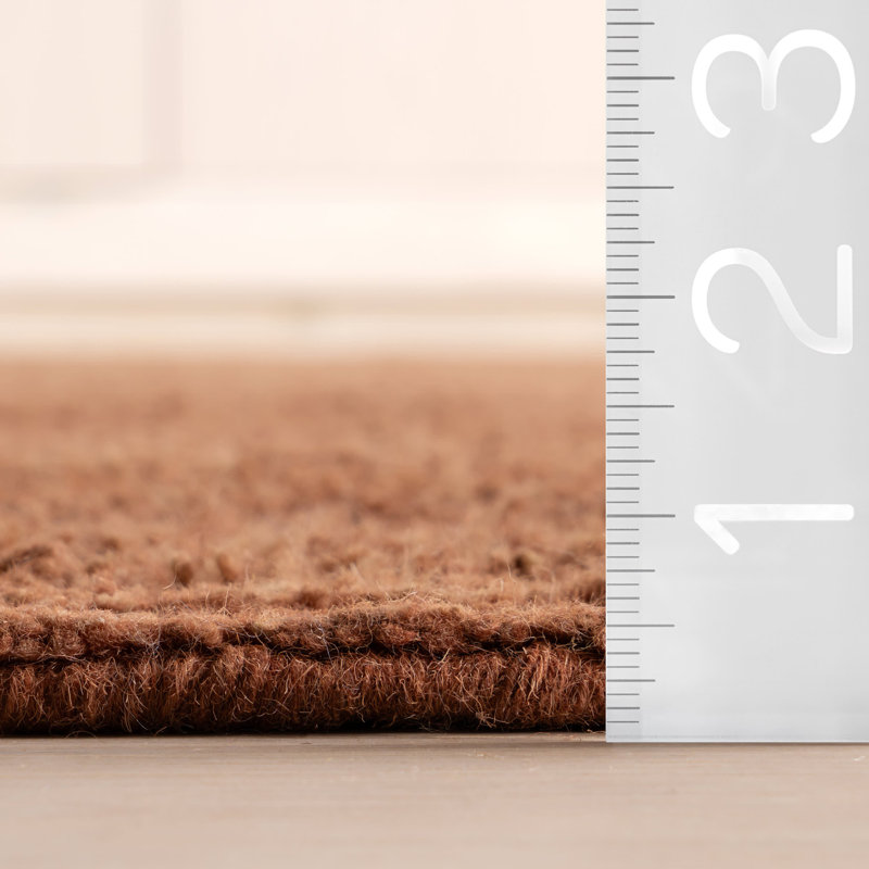 Ramsey Rust Hand Knotted Wool Rug, Rectangle 9'6" x 13'6"