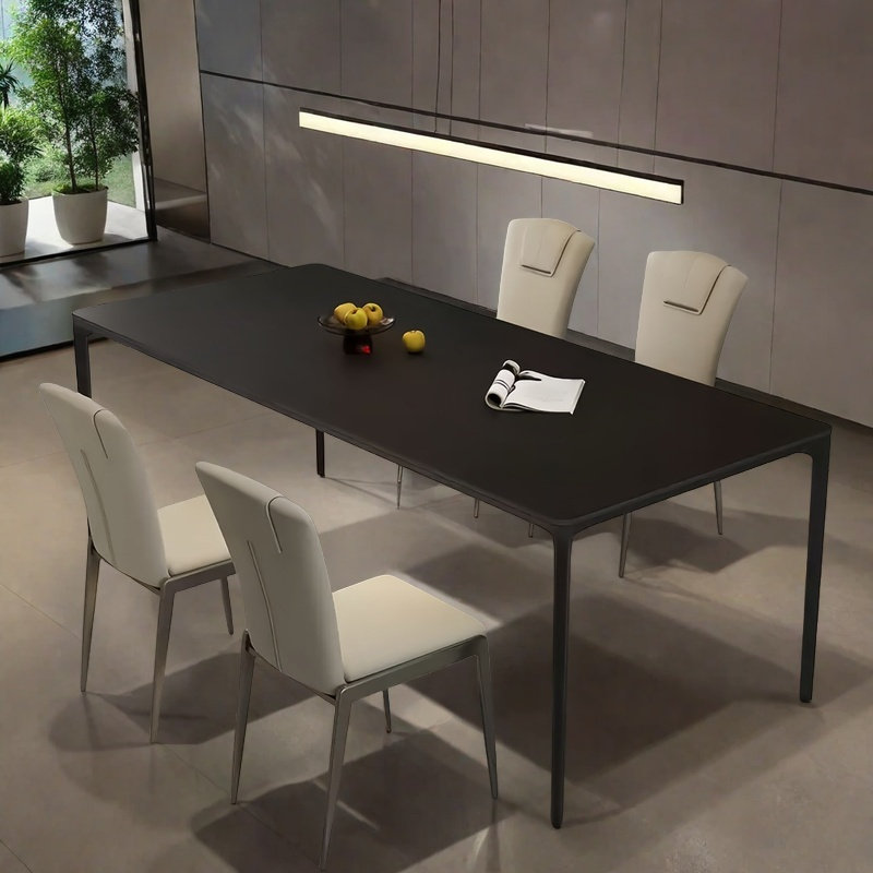 Table et chaise de salle à manger minimaliste classique, H 29,5 po x L 55,1 po x l 31,4 po