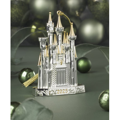 2025 Cinderella Castle Silverplate Ornament