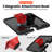 360 Degree Metal Rotating Salon Hairstylist Tray Attached To Chair, For Barber Chair, Massage Salon Chair, With 2 Magnetic Bowls