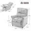 Ameiah Upholstered Faux Leather Manual Push Back Recliner Chair with Wingback-709180443