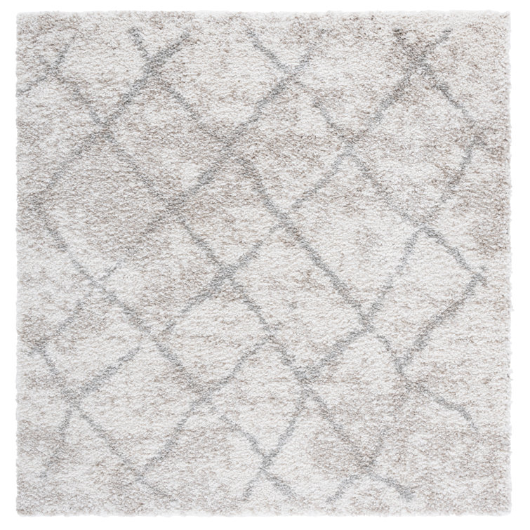 Zettie Berber Shag Performance Geometric Rug