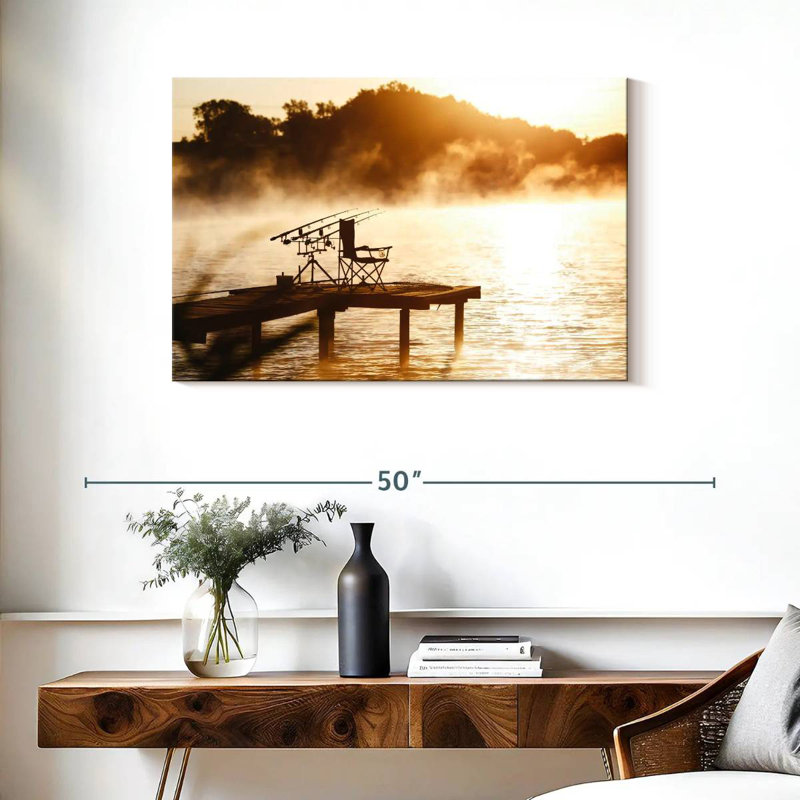 Pêche au lac Senne Misty, H 24 po x l 36 po